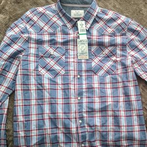 Flag & Anthem button up